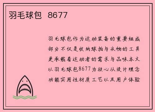 羽毛球包  8677
